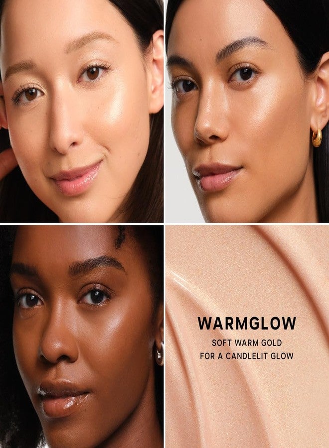 Saie Blush & Glow Holiday Gift Set - Dew Blush for Cheeks & Glowy Super Gel Liquid Highlighter - Skincare Infused Everyday Makeup - Beauty Stocking Stuffers for Dewy, Glowing Skin - Vegan (2 Count) - Image 3